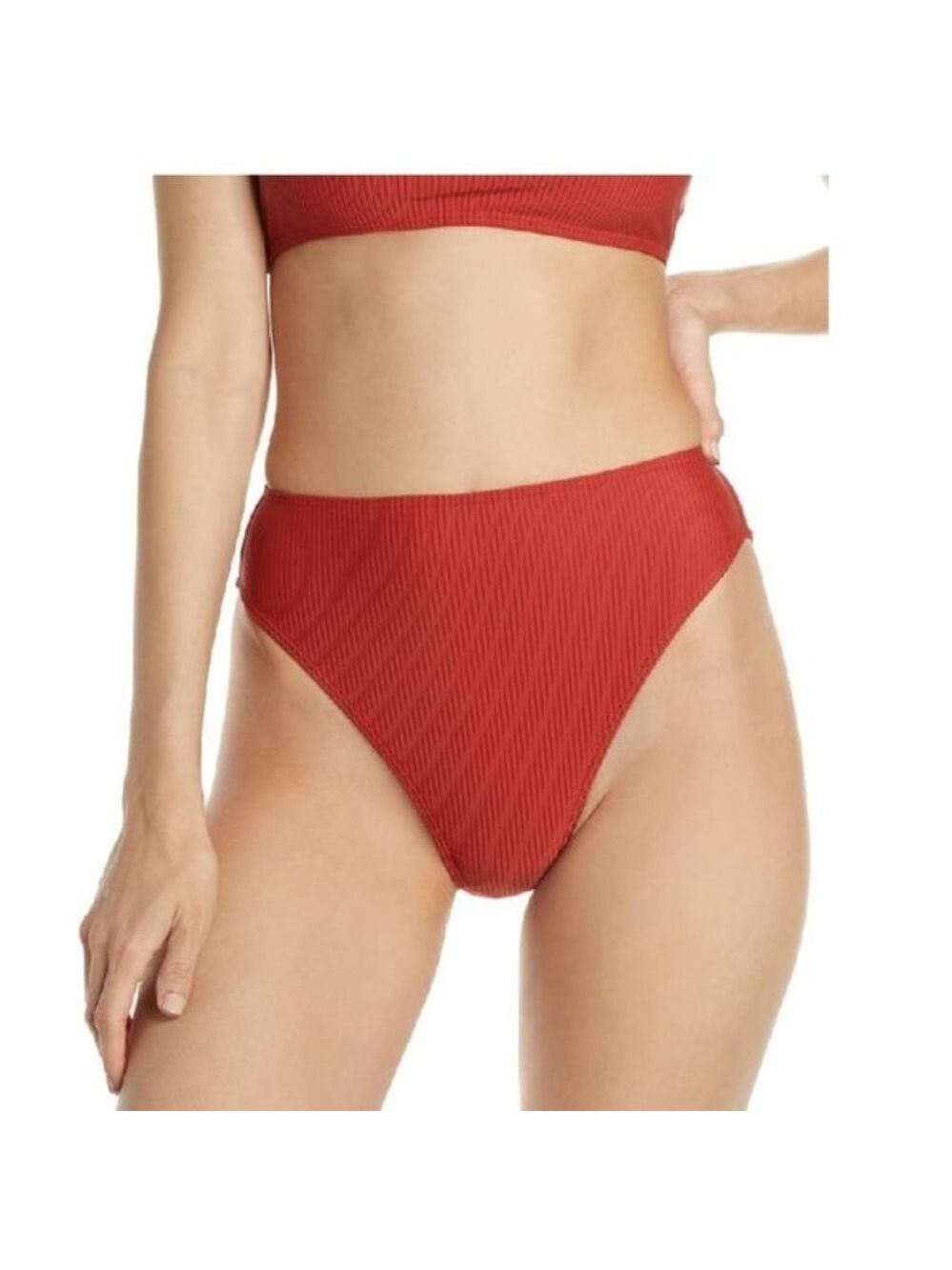 Something Navy High Waist Ribbed Bottoms